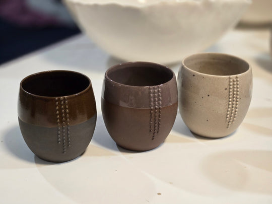 Artisan ceramic cups- set of 3