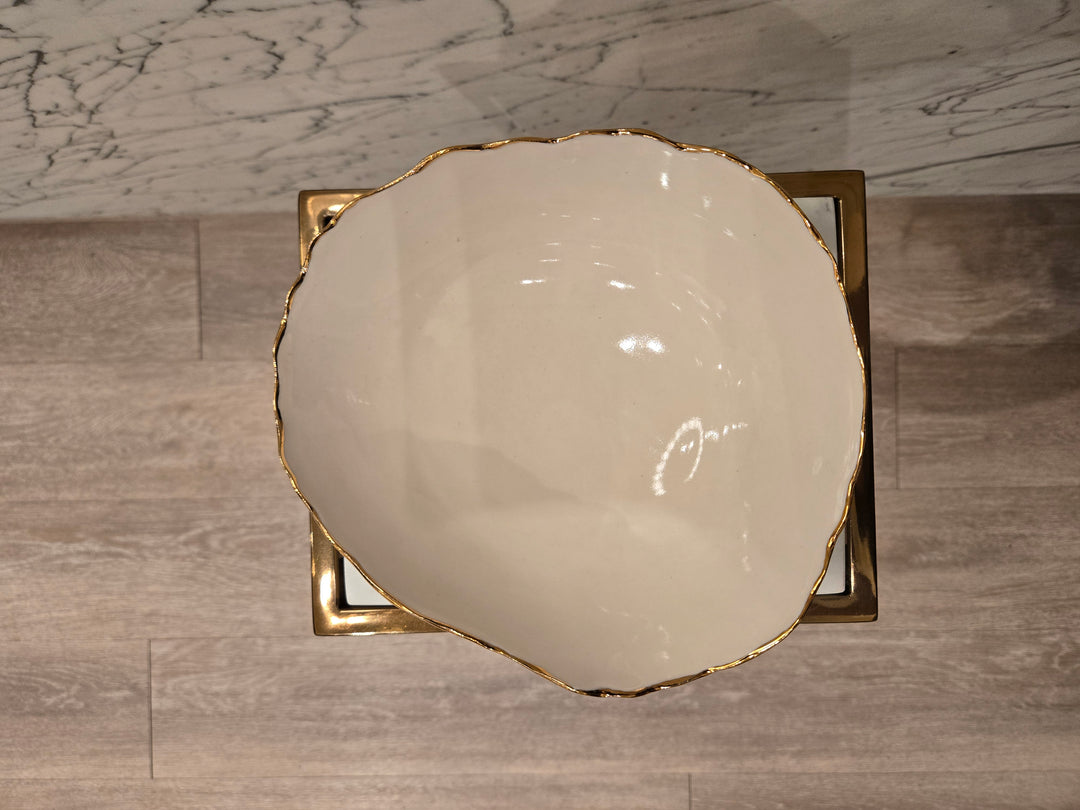 Filipa Pimentel Artisan handmade bowls with gilded edge Large