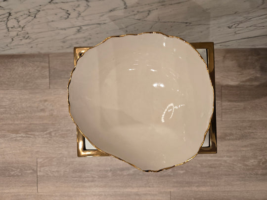Filipa Pimentel Artisan handmade bowls with gilded edge Large