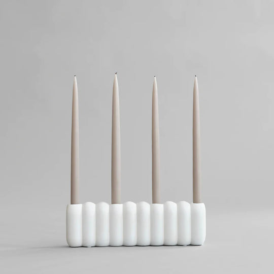 TUBE CANDLEHOLDER, BIG - BONE WHITE – Parallax Atelier TUBE CANDLEHOLDER, BIG - BONE WHITE – Parallax Atelier