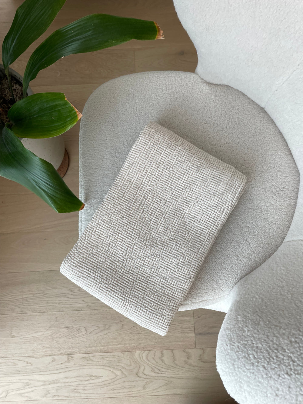 MOROZ LINENS 100% LINEN WAFFLE TROWS MADE IN ITALY