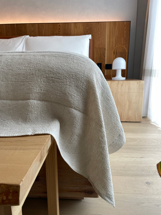 MOROZ LINENS 100% LINEN WAFFLE TROWS MADE IN ITALY