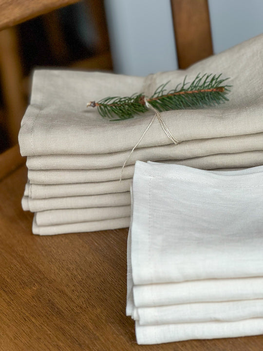 Moroz Linens 100% French/Belgian Linen Napkins