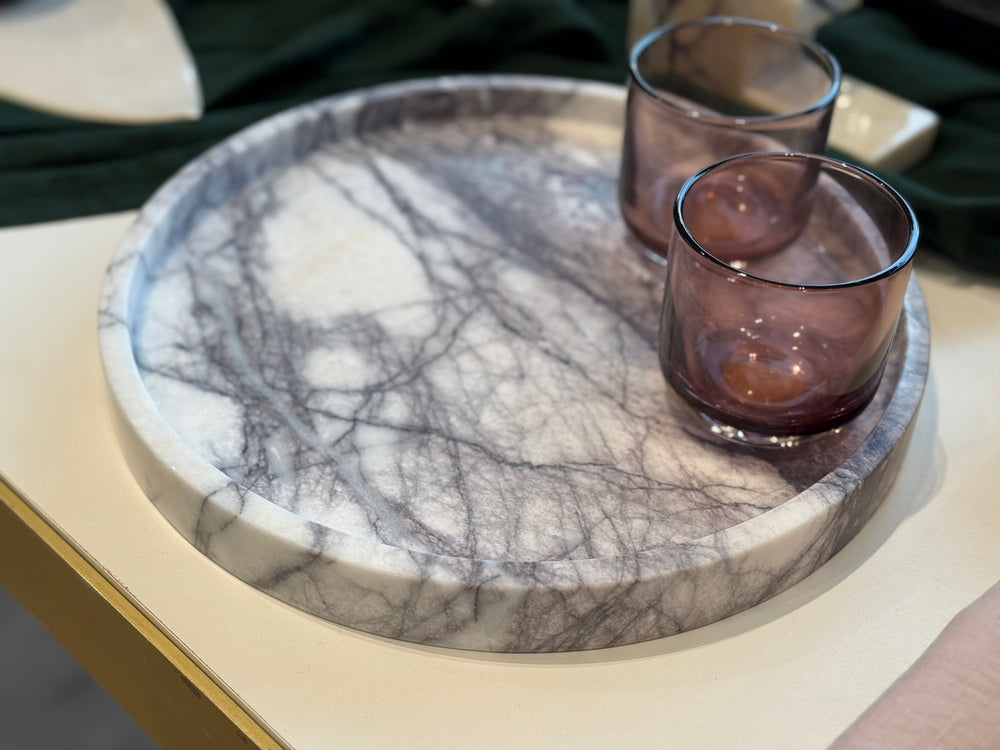 Lilac Marble Fruit Tray