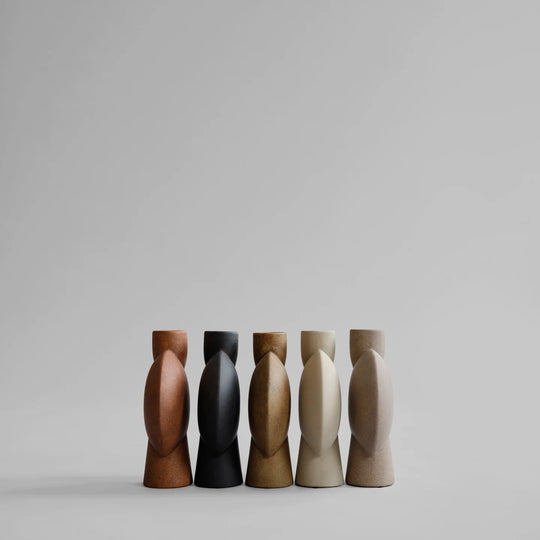 SPHERE VASE BUBL, MEDIO - COFFEE