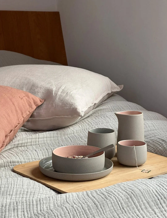 EMMA CUP 5.1 OZ, 2 PCS - ROSE/GREIGE